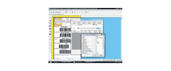 Schermafbeelding label design software